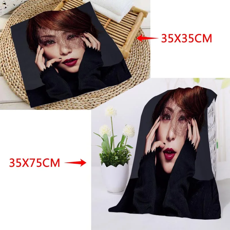 Полотенце для лица с рисунком прямоугольные полотенца из микрофибры Размеры 35x35