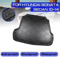 for hyundai sonata sedan 2010 2014 car rear trunk boot mat waterproof floor mats carpet anti mud tray cargo liner