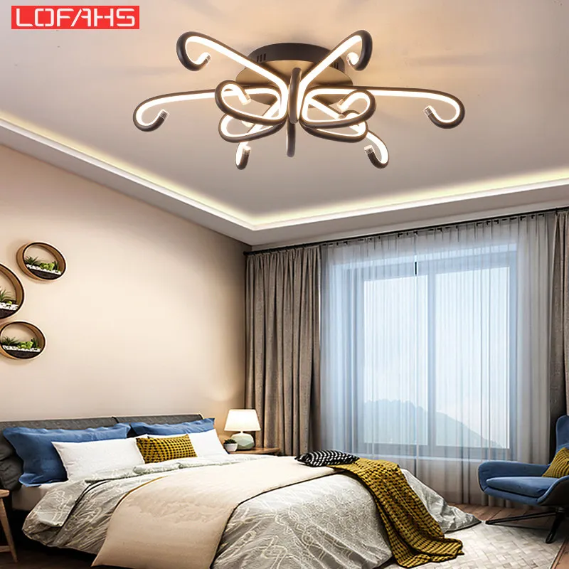 

New design black Modern led Chandelier for living room Bedroom Restaurant chandelier lighting ledlamp indoor home light fixtures