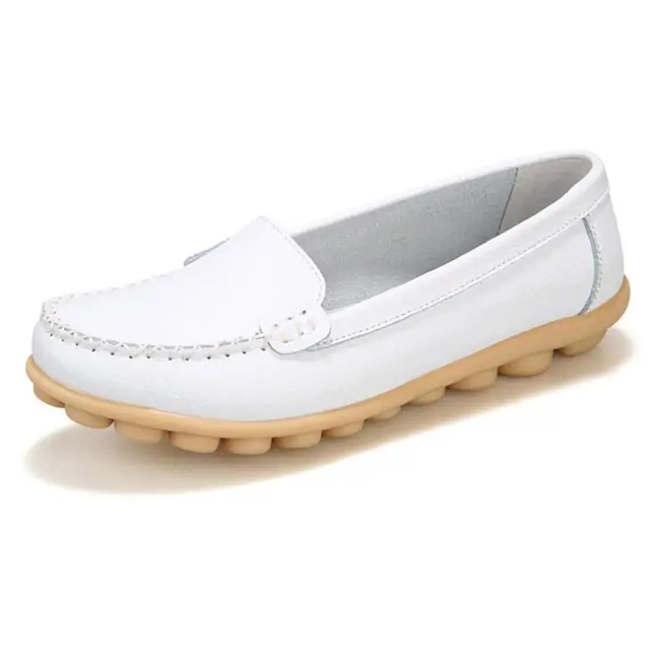 

women Casual shoes leather flats women's shoes 073
