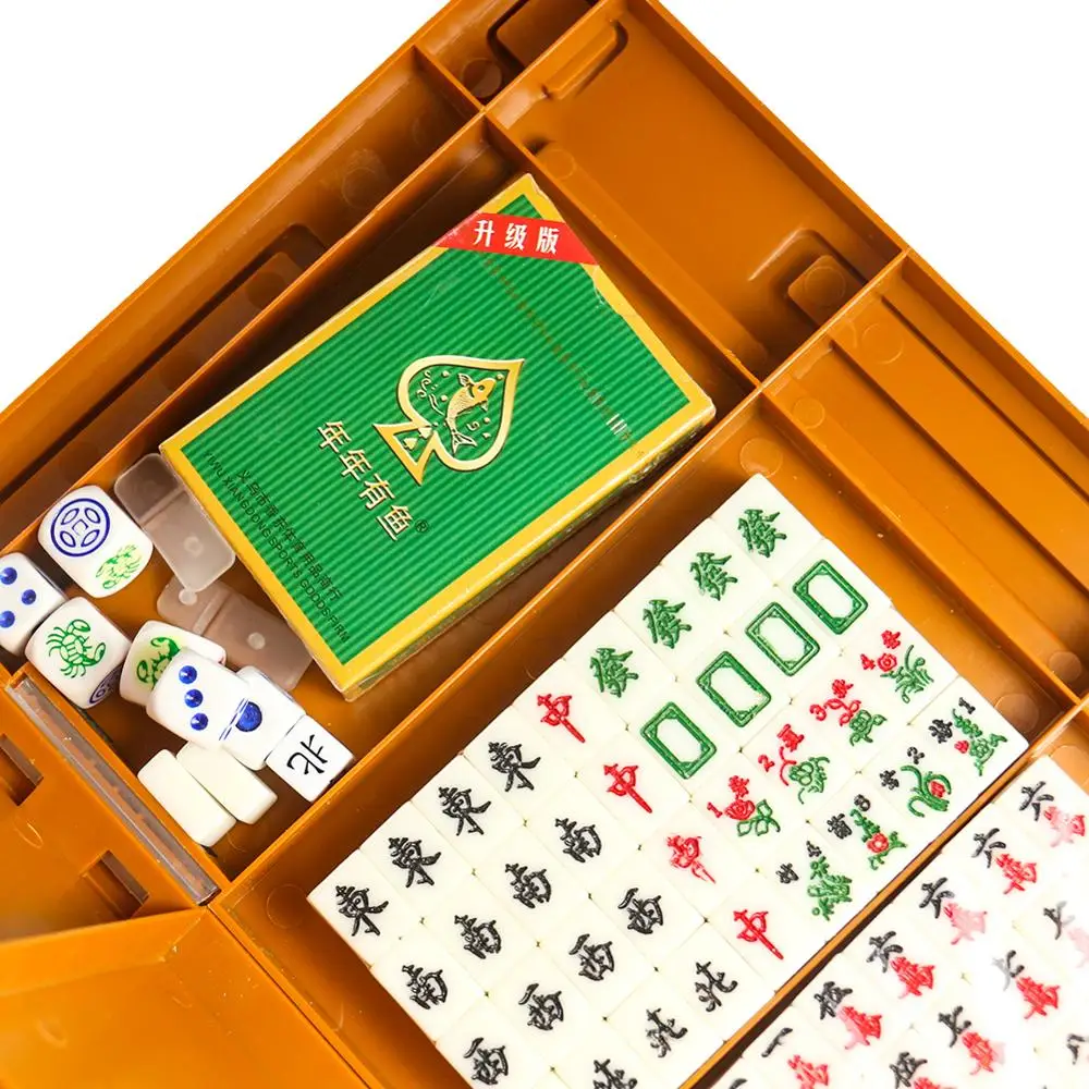 

Chinese Mahjong Numbered Tiles With Carrying Travel Case Porker Dice Game Set (Mah Jong, Mahjongg, Mah-Jongg, Mah Jongg Majiang)