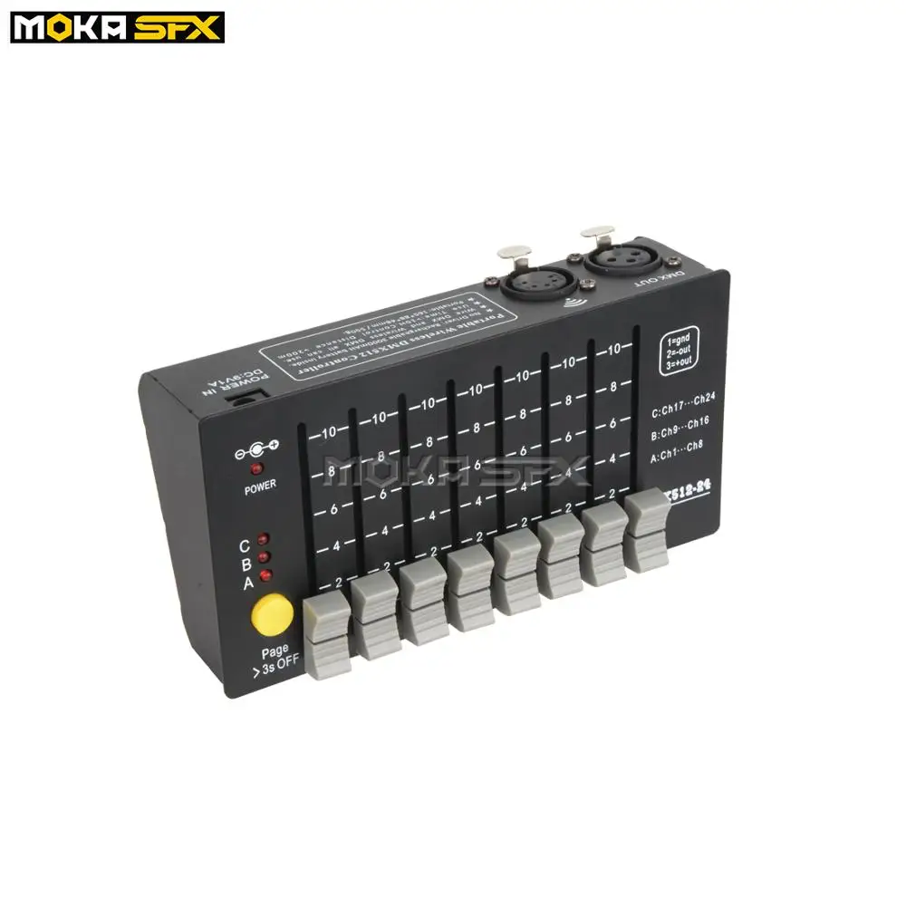 Мини DMX контроллер переносной светильник сценическое Освещение DJ DMX512 батареи