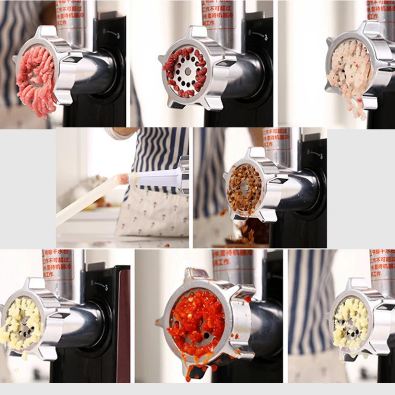 Powerful Stainless Steel Electric Meat Grinders Home Sausage Stuffer Mincer Heavy Duty Household | Бытовая техника