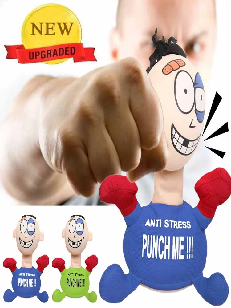 

Funny Punch Me Vent Screaming Doll Comfortable Anti Stress Touching Punch Electric Plush Vent Toy Me Doll Punching Toy