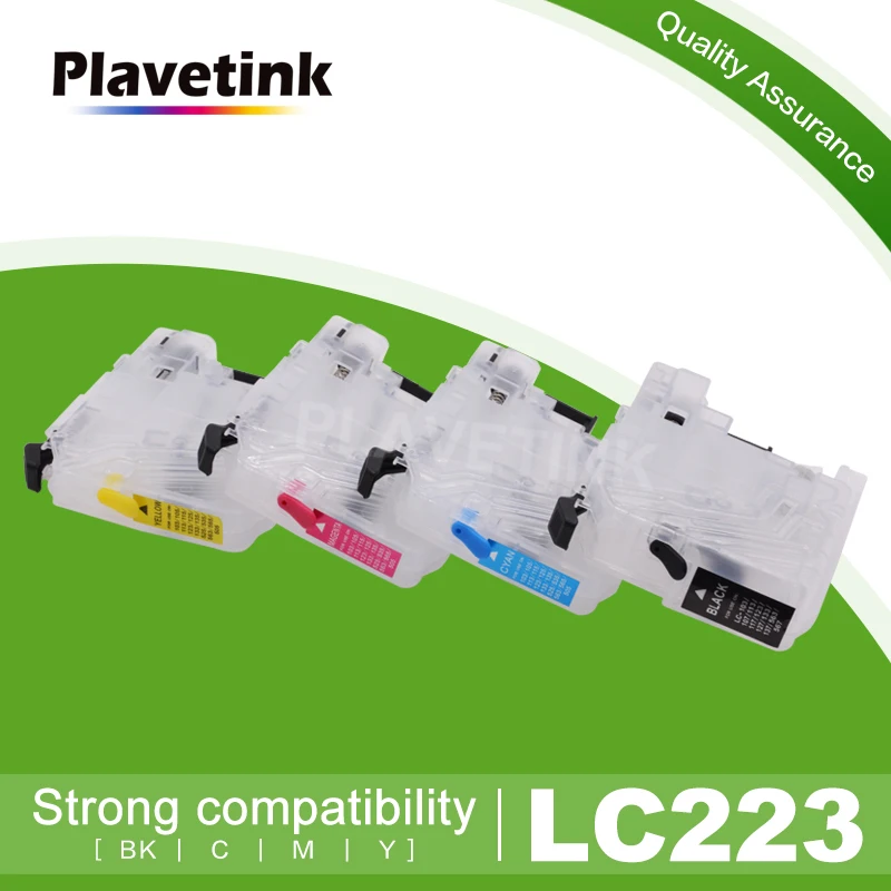 

Plavetink 4 Color Refill Ink Cartridges For LC 223 221 225 227 229 For Brother LC223 XL MFC J5620DW J5625DW J5720DW Printer