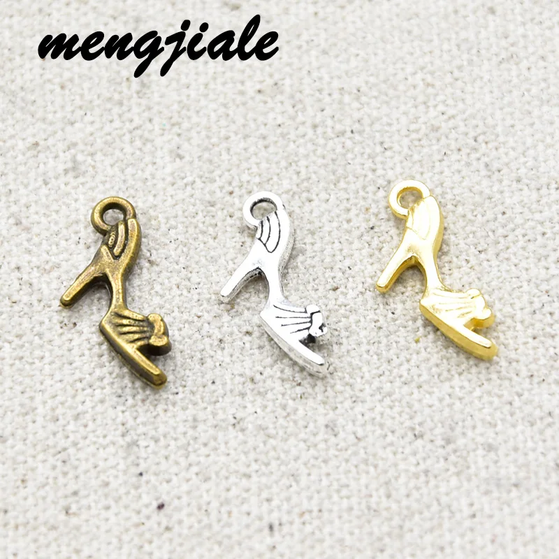 

24pcs Hot Sell Metal Vintage High-heeled Shoes Charms Pendant Fit Jewelry Makings DIY Handmade Craft