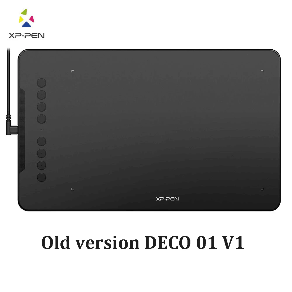 XP-Pen Deco 01 V2 графический планшет для рисования Цифровой с наклоном для Android и 8 клавиш быстрого доступа(8192 уровней давления) для начинающих - Цвет: Old version DECO 01