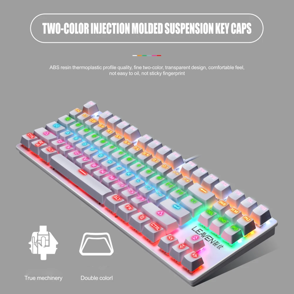 87 клавиш PBT двухцветная подсветка Keycap универсальная Колонка для Ikbc Cherry MX Annie
