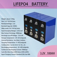3 2v 100ah battery 3 2v lifepo4 battery pack large capacity diy 12v 24v 48v electric car rv solar energy storage system