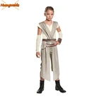 Детские костюмы на Хэллоуин из фильма Звездные войны, костюмы Рей, детское платье Рей, детские костюмы, платья, косплей Рей для девочек