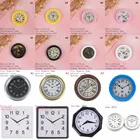 1:12 Масштаб смолы кукольный домик миниатюрные настенные часы играть Кукольный дом Miniaturas домашний декор аксессуары игрушки ролевые игры мебель игрушка