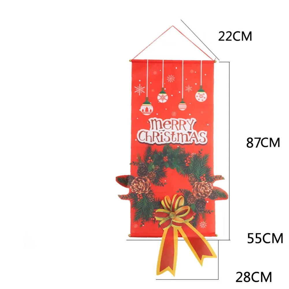 

Christmas Banner Merry Christmas Decor For Home Flag Hanging Door Wall Banner Xmas Navidad Natal New Year 2022