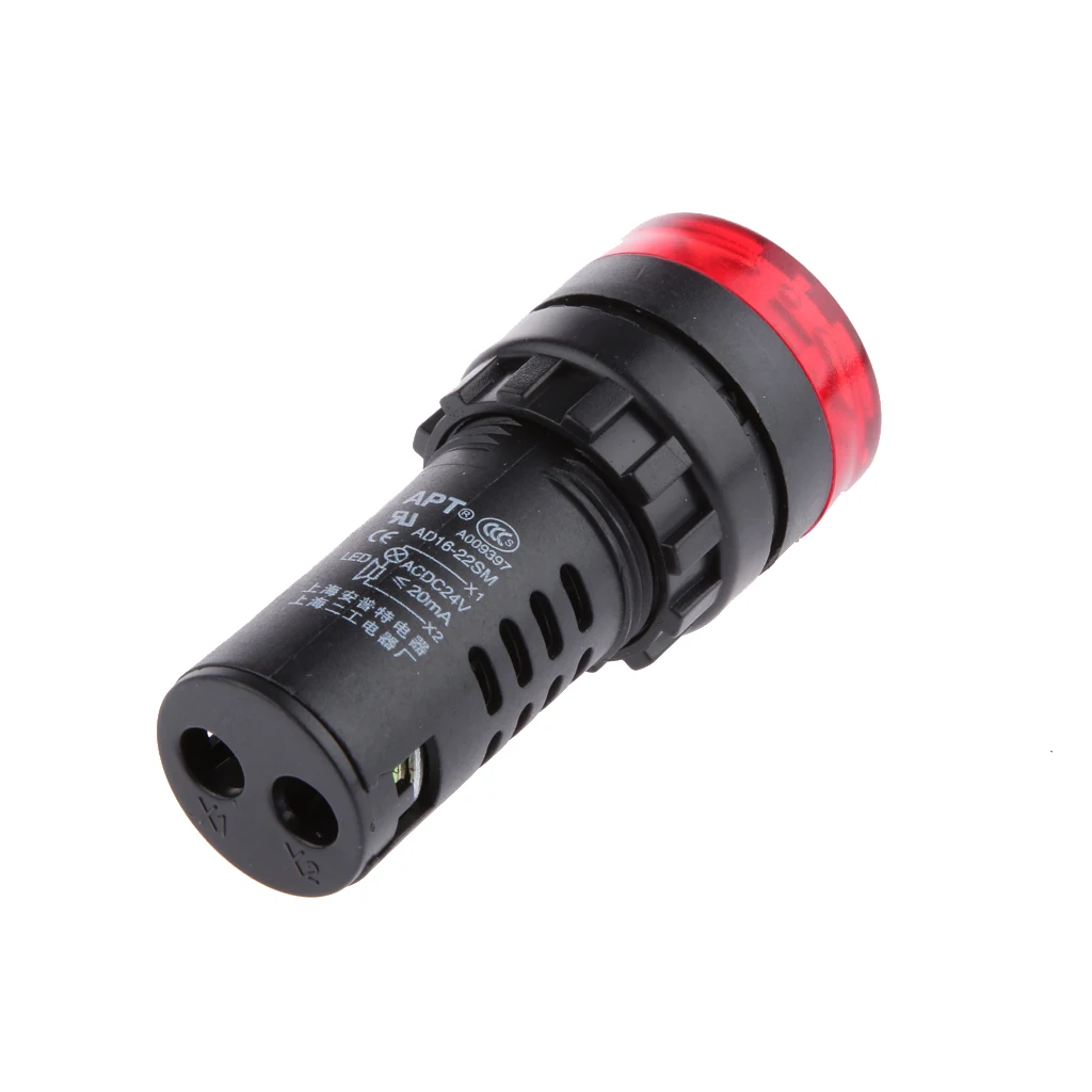 

DC/AC 12V/24V красный/зеленый светодиодный вспышка светильник индикатор сигнала тревоги сигнальная лампа с зуммером AD16-22SM