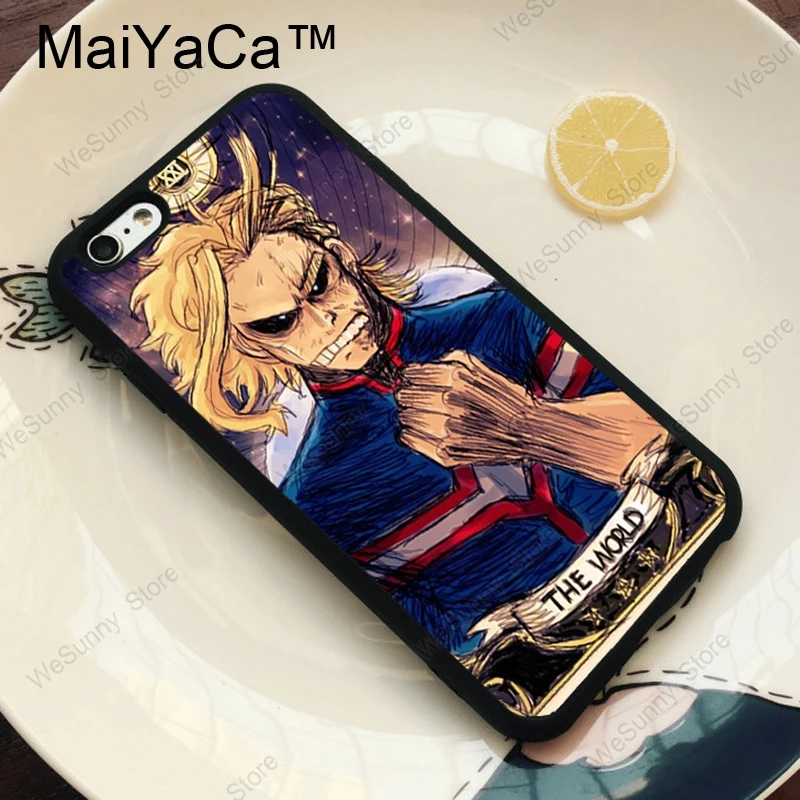Чехол MaiYaCa Boku no Hero Academy All Might из ТПУ для iPhone 11 Pro MAX X XR XS MAX 6 6s 7 8 Plus 5S задняя крышка