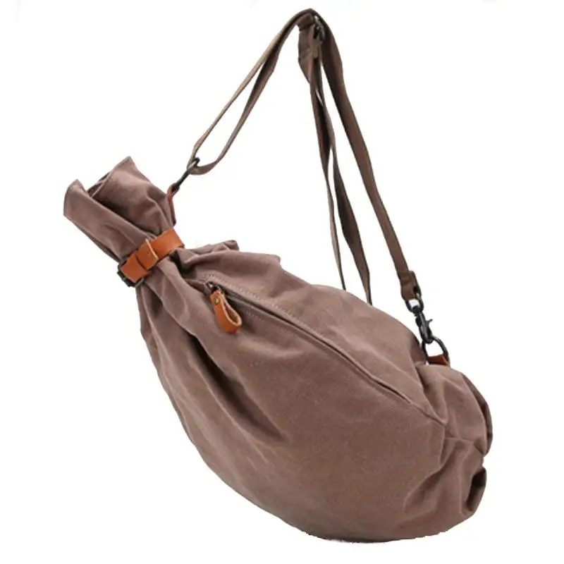 Женская сумка через плечо из хлопка винтажная многофункциональная для