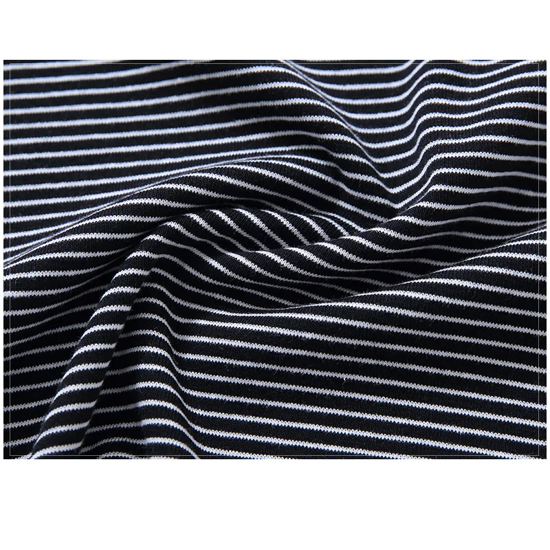 Женская футболка в полоску с воротником стойкой и длинным рукавом 6978 50|Футболки| |