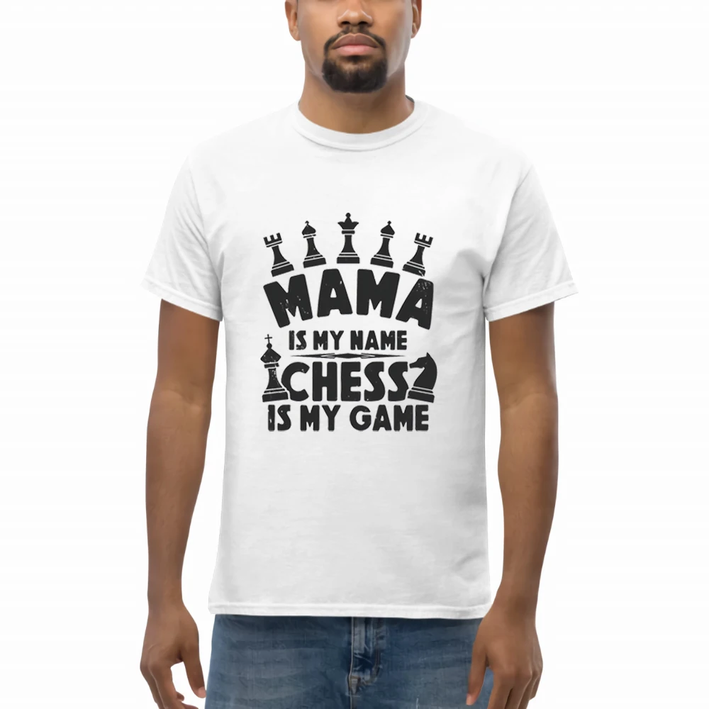 

Chess Lovers Board Games Print Male T-shirts Oversized S-XXXL Cotton Top Casual Hip Hop Tshirt High Quality Summer Male T-shirt