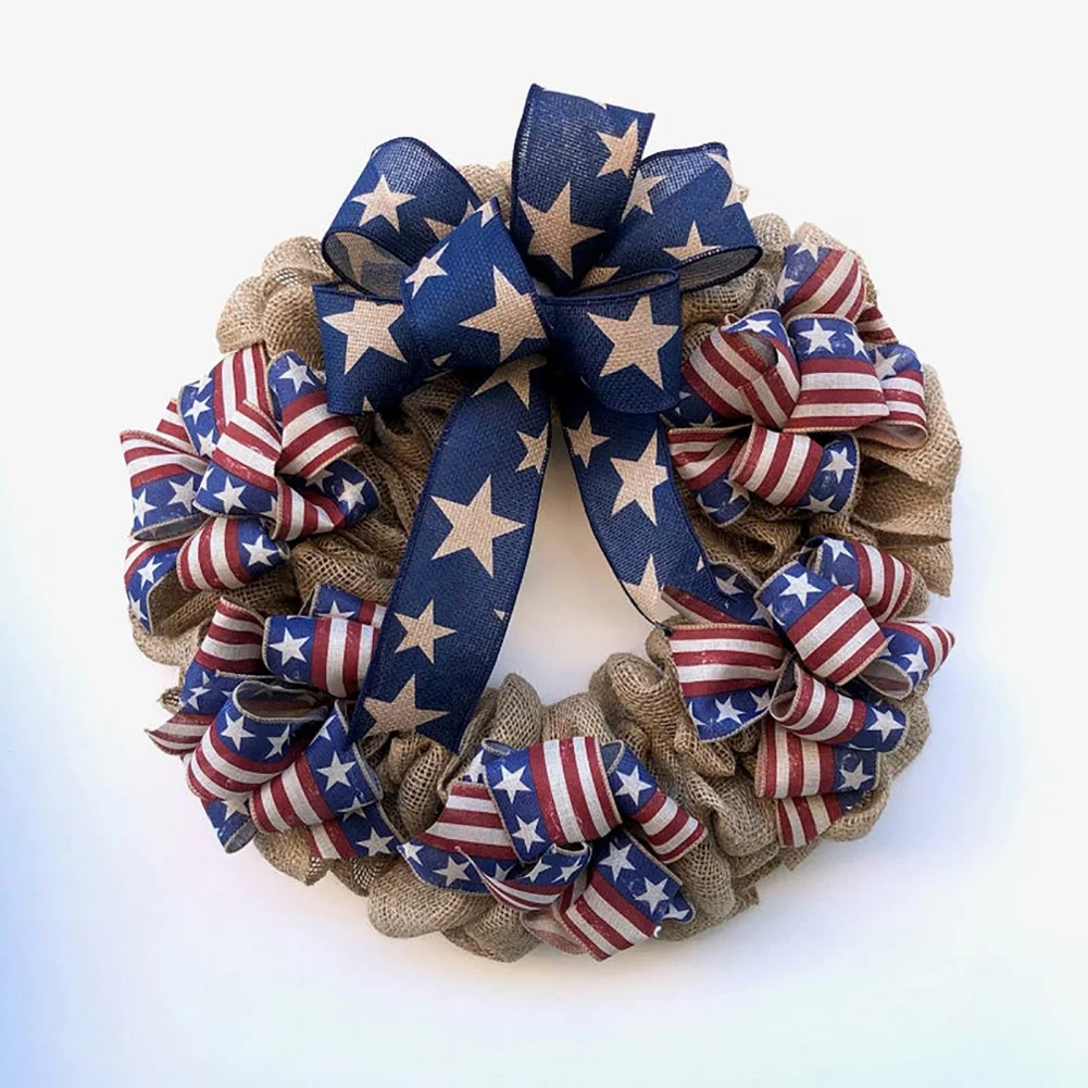 

American Independence Day Decor Supplies Celebration Garland Stars And Stripes Garland Furnishing Fabric Household Ornaments