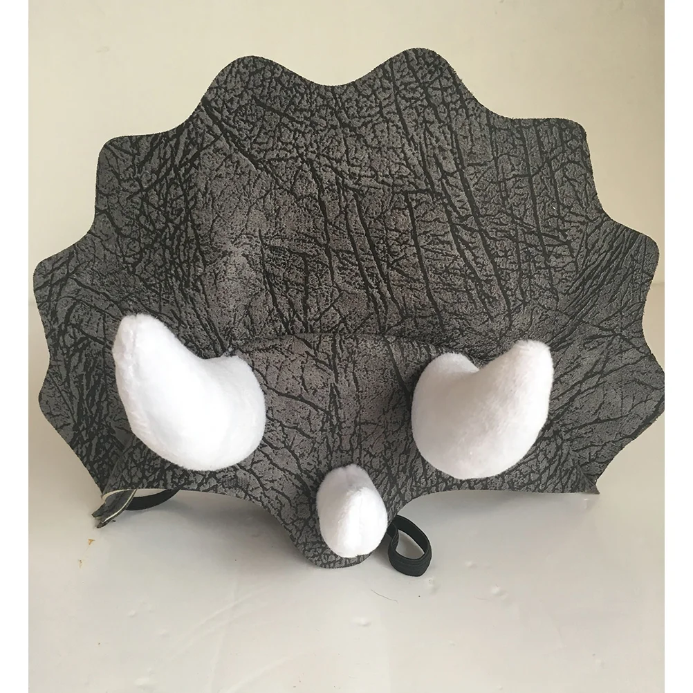 Головной убор для косплея домашних животных шапка Трицератопс головной собаки с