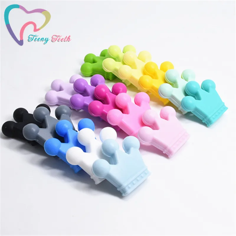 Teeny зубья 5 шт. Корона силиконовые бусины делая ювелирные изделия бусы ожерелье