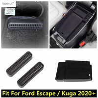 seat under air vent outlet armrest central control storage box container cover trim accessories for ford escape kuga 2020 2022