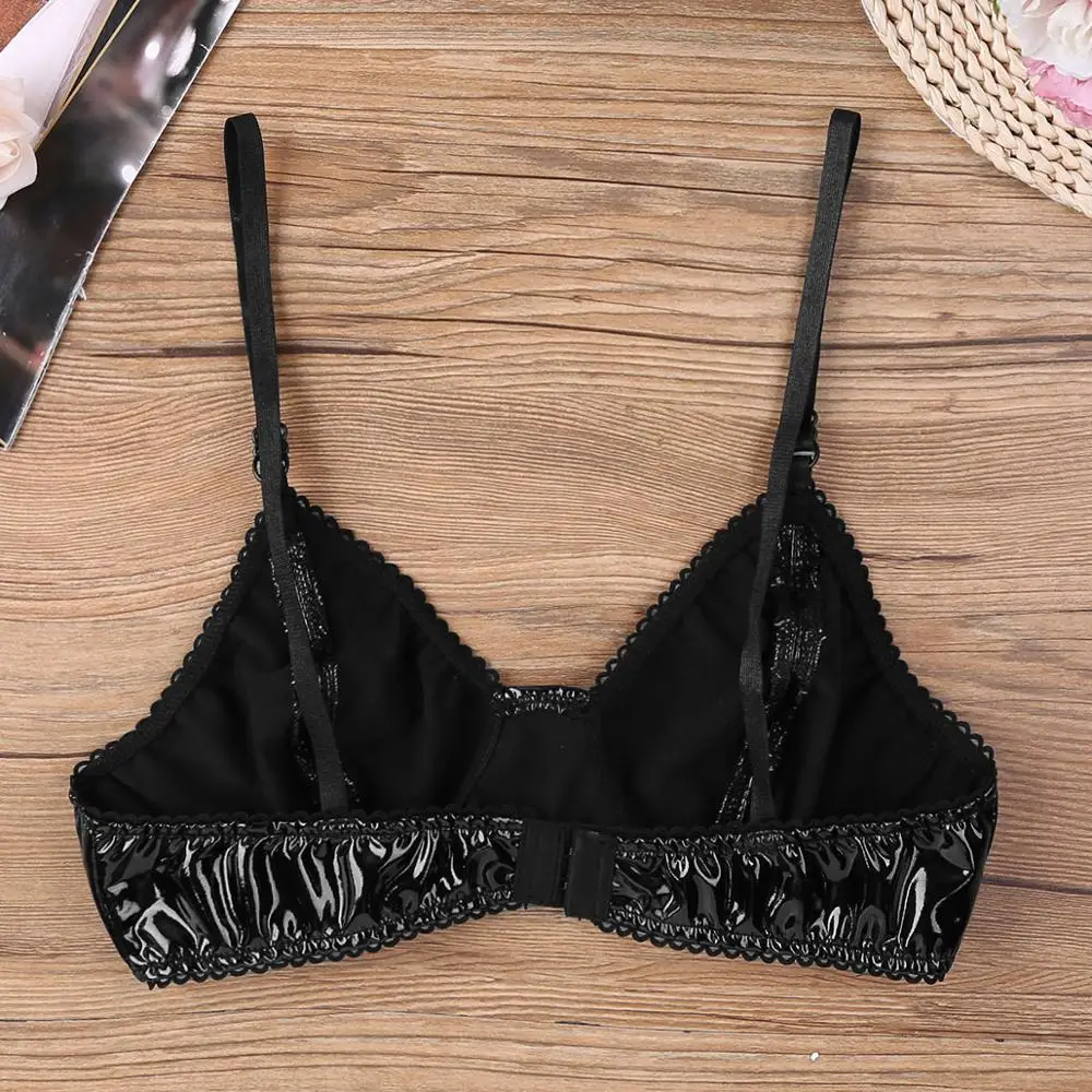 Женское сексуальное нижнее белье кожаный Бралетт с гидроизолированным эффектом