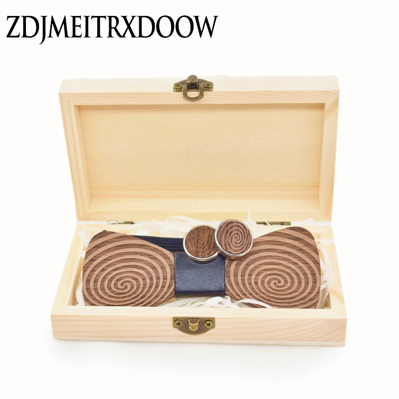 Новый дизайн галстуки для мужчин свадебные костюмы деревянный галстук-бабочка