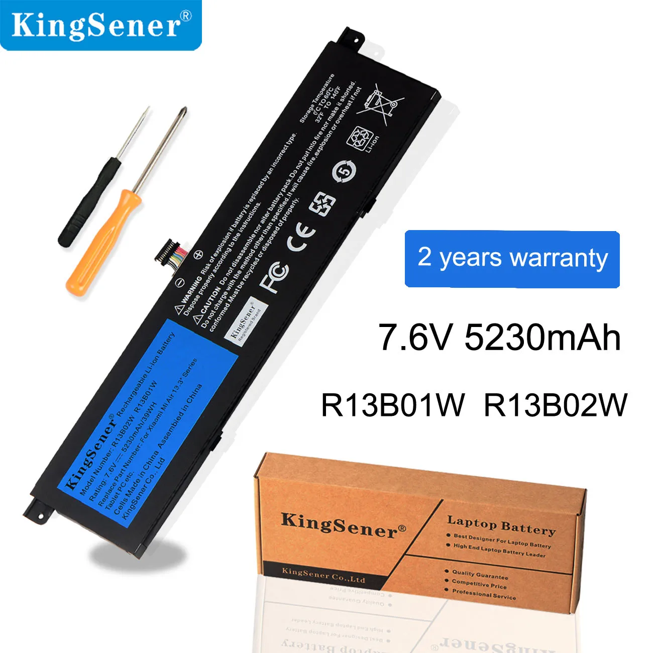 KingSener 7,6 V 39Wh 5230mAh R13B02W R13B01W Аккумулятор для ноутбука для Xiaomi Mi Air 13," планшетный ПК
