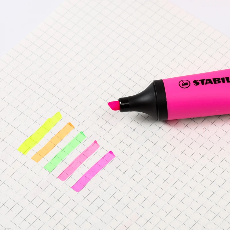 Неоновый маркер для зубной пасты Stabilo 72 цвета: флуоресцентный