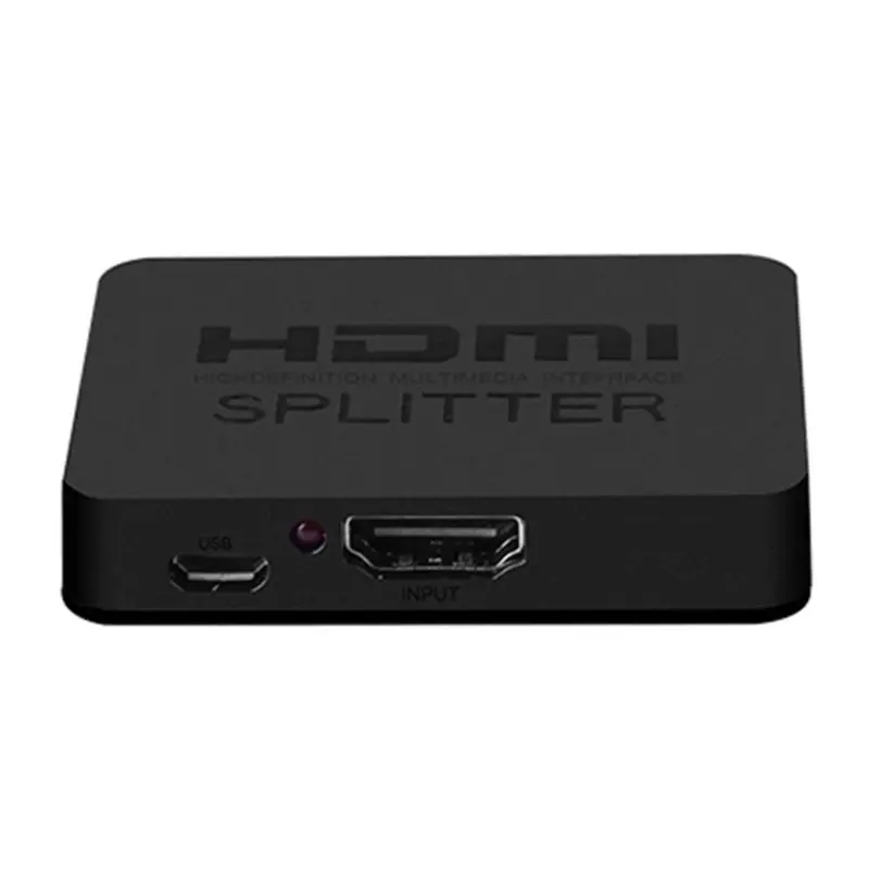 

1Set Full 4K Splitter 1X2 2 Ports Repeater Amplifier Hub 3D 1080p 1 In 2 Out Adapter Switcher Accessories Kit K3NB