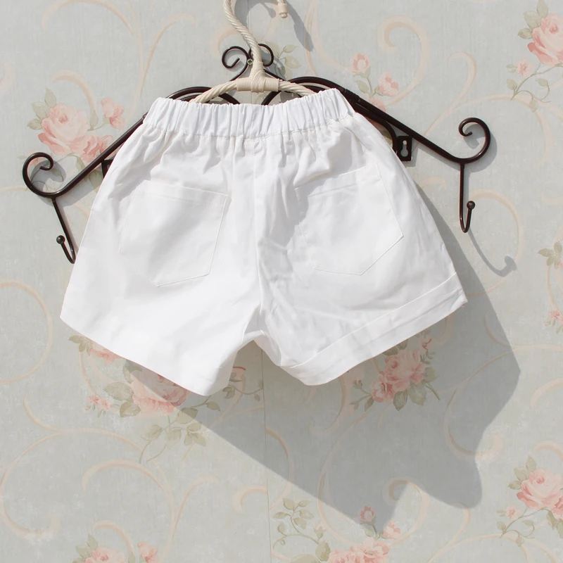 Шорты детские с эластичным поясом модные пляжные штаны для девочек подростков из