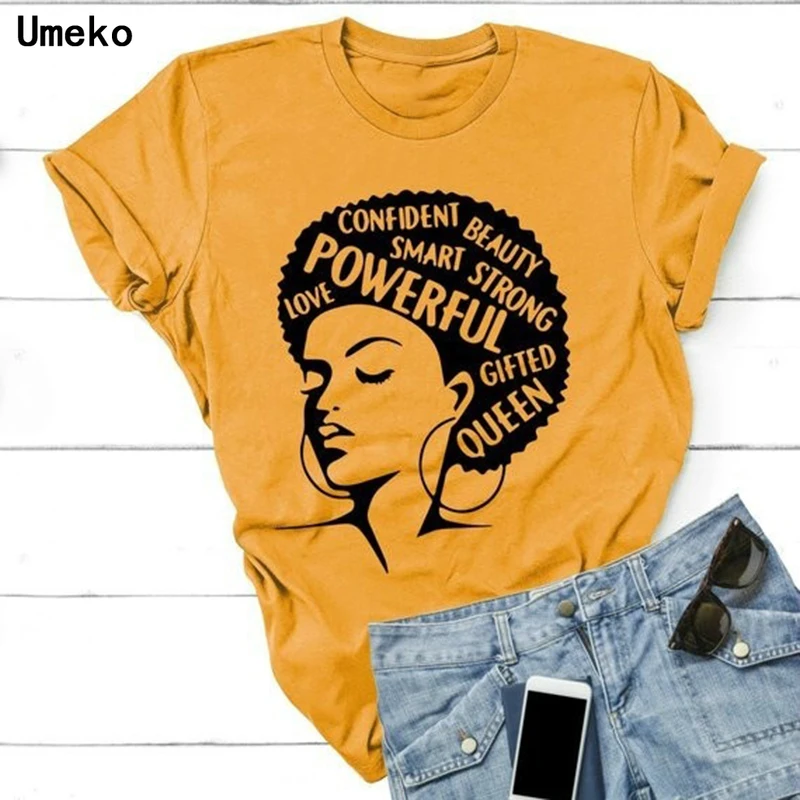 

Желтая футболка Umeko 2020 с круглым вырезом для женщин, женская летняя футболка с коротким рукавом и надписью, женские футболки