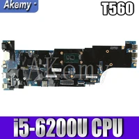 brand new t560 mainboard for lenovo thinkpad t560 laptop motherboard with i5 6200u 01ay308 test 100