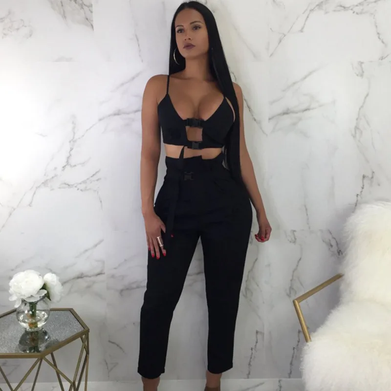 Комплект из двух предметов летняя женская Майка без бретелек топы с глубоким