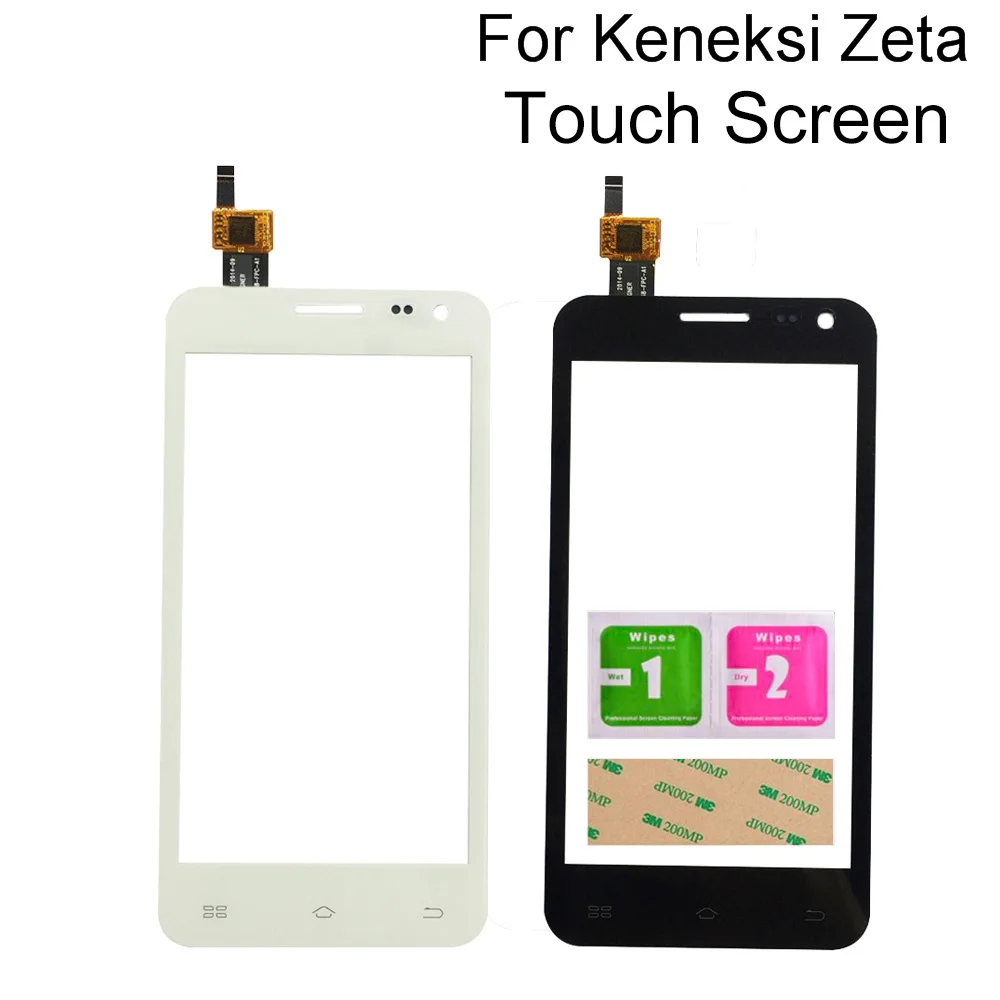

4.5" Mobile Phone Touch Screen For Keneksi Zeta Touch Screen Front Glass Panel Repair Tools Adhesive Wipes
