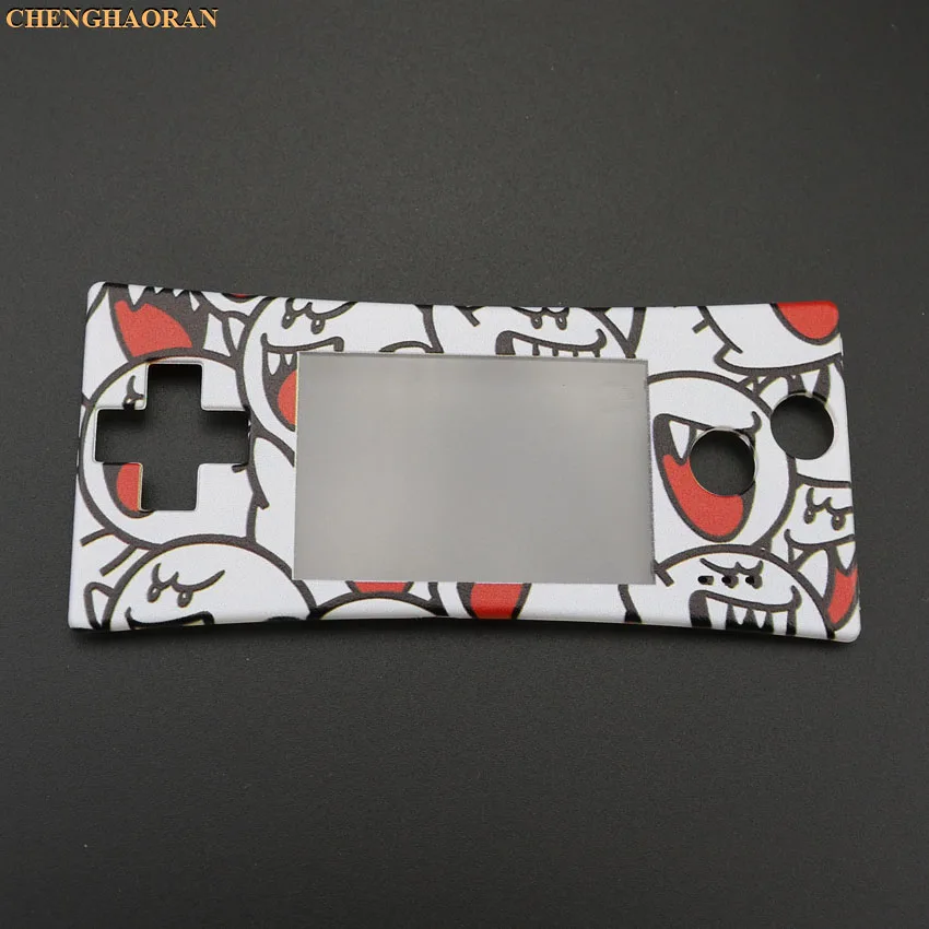 Colorful H ChengHaoRan 16 стилей 16 цветов передняя оболочка чехол Лицевая панель для GBM Gameboy micro system - Цвет: Colorful H