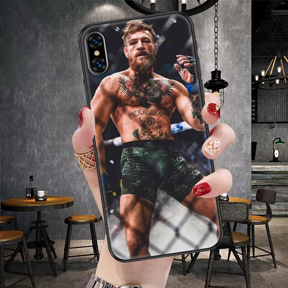 Чехол для телефона Boxing Conor McGregor для iPhone 5 5S SE 2 6 6S 7 8 11 12 Mini Plus X XS XR Pro Max черный 3D задняя крышка красивая оболочка.