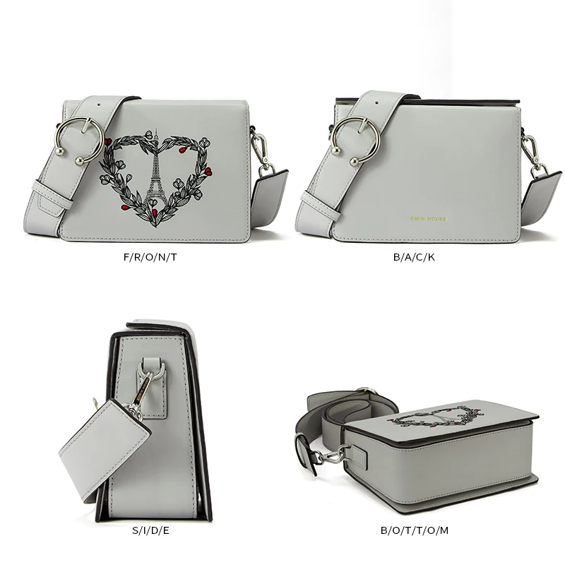 EMINI HOUSE серия Париж женские сумки через плечо из спилка с клапаном на кошельки и