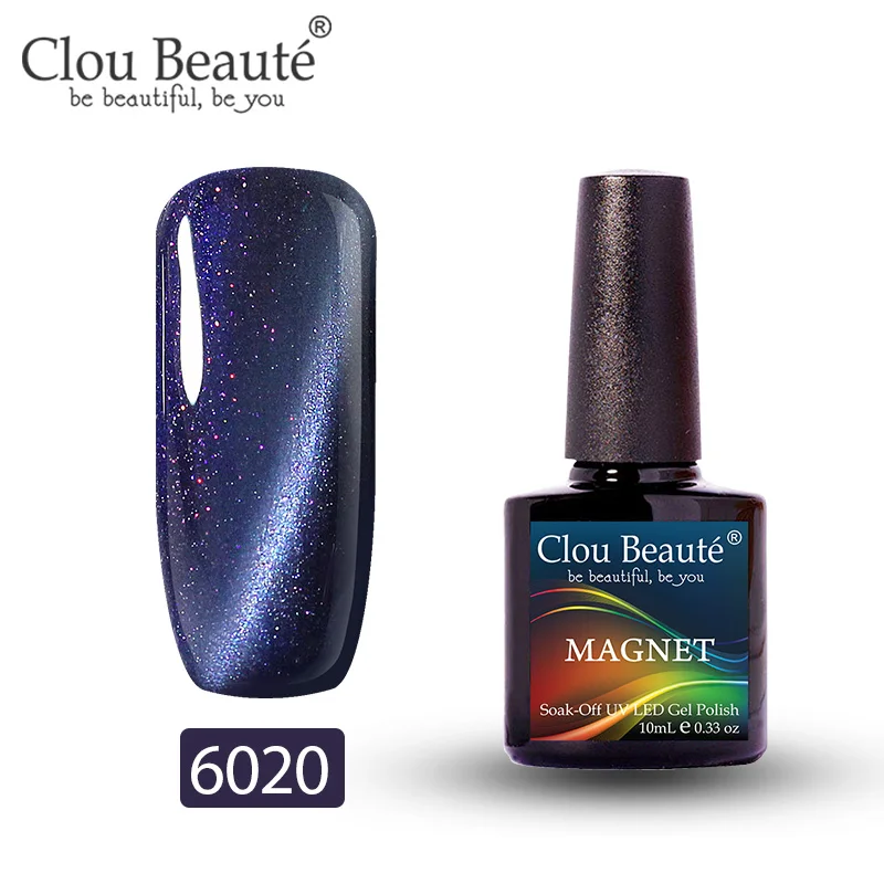 6020 Clou Beaute Гель-лак для кошачьих глаз 46 цветов маникюрный Декор гель лак для ногтей отмачиваемый лак для ногтей 10 мл Полупостоянный лак для ногтей - Цвет: 6020