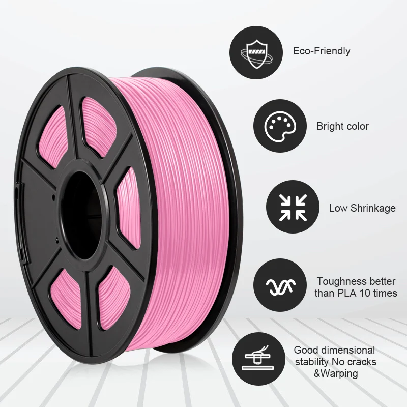 KAIGE PLA+ Filament 1.75mm 1kg Per Roll Tolerance +/-0.02mm PLA Plus Bright Colors Low Shrinkage For 3D Pen Printing