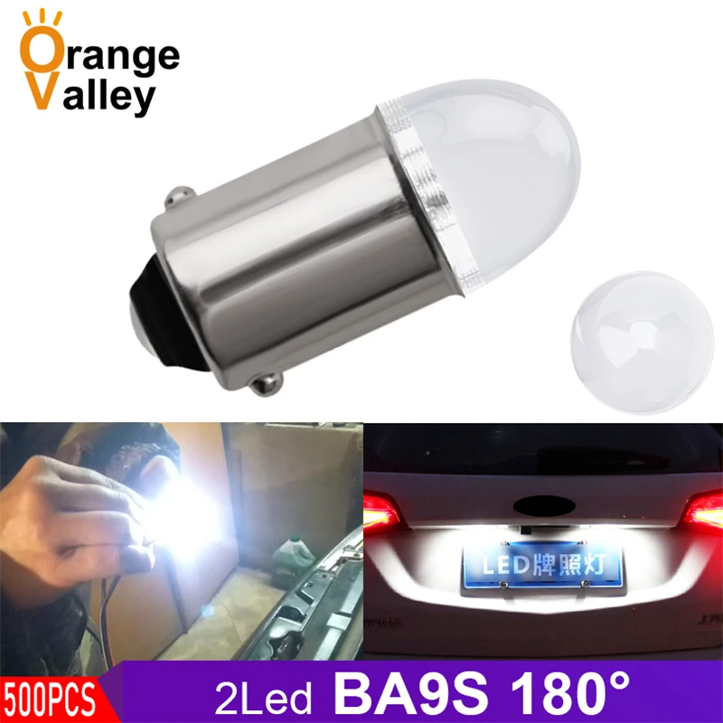 

Светодиодная лампа T4W BA9S 2 H6W для заднего освещения автомобиля 500 SMD, белая лампа для парковки заднего хода 2835 K DC 12V 24V, 6000 шт.