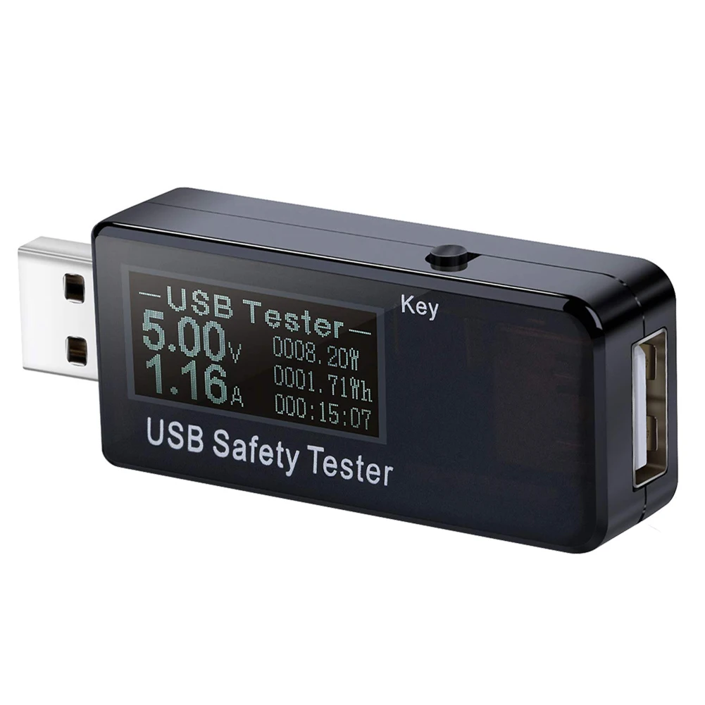 

8 in1 QC2.0 3.0 4-30v Electrical Power USB Capacity Voltage Tester Current Meter Monitor Voltmeter Ammeter Battery Test