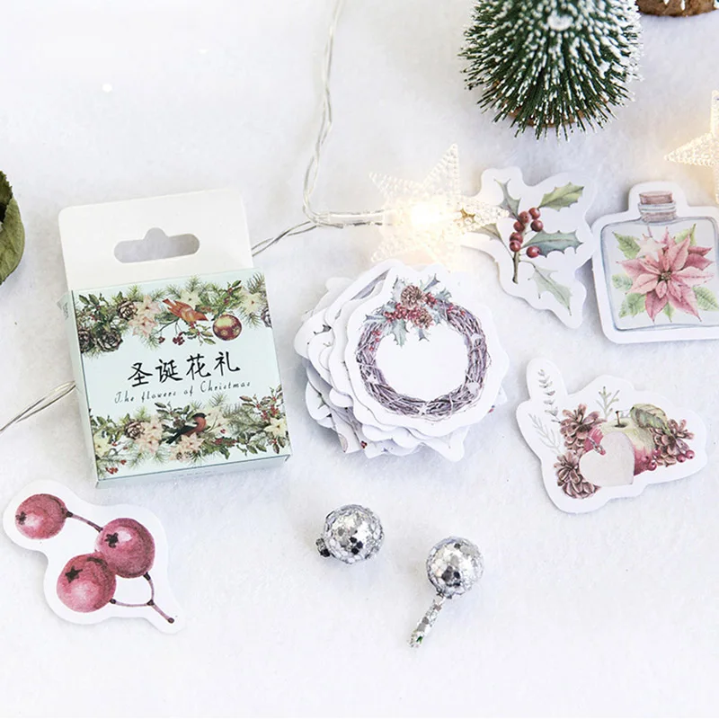 46 шт. милые канцелярские наклейки с Санта Клаусом|Канцелярские наклейки| |