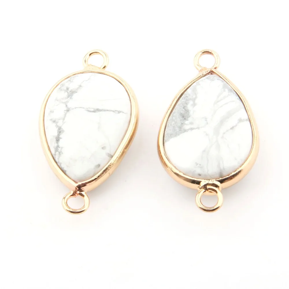 Оптовая продажа 2020 кулон из натурального камня в форме капли воды изготовление