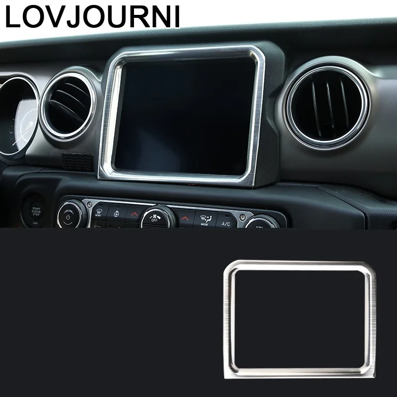 Car Control System Navigation Interior Modified Automobile Auto Parts Mouldings Covers Protecter Accessory 18 FOR JEEP Wrangler |