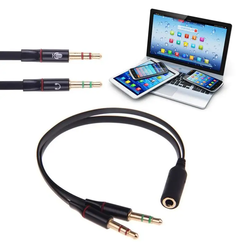 Новинка 2021 разветвитель для наушников разъем 3 5 мм стерео аудио Y 2 разъема на 1