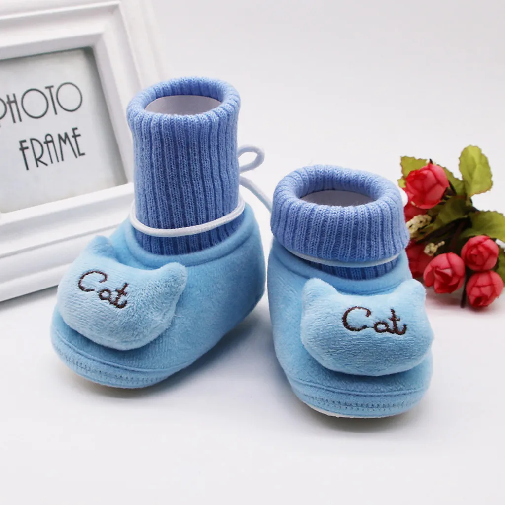 Для младенцев, для новорожденных, для маленьких девочек зимние сапоги из кашемира Плюшевый игровой комплекс для кошек зимние сапоги на мягкой подошве Теплый Детская обувь зимняя Botte Bebe Fille Ботинки