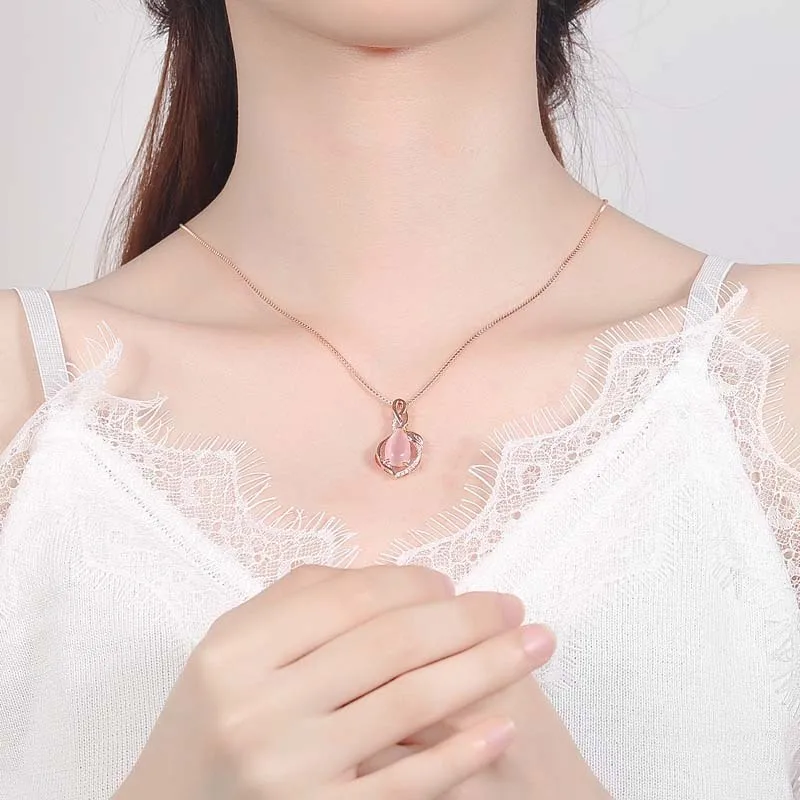 Корейская версия Модный кулон Женская креативная розовая подвеска в виде