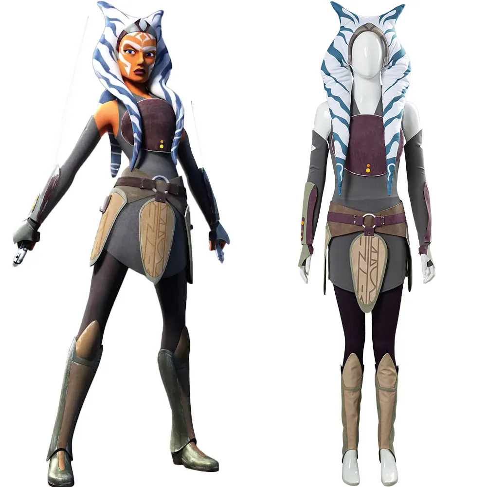 Женский костюм Ahsoka Tano в виде повстанцев из Звездных войн карнавальные костюмы на