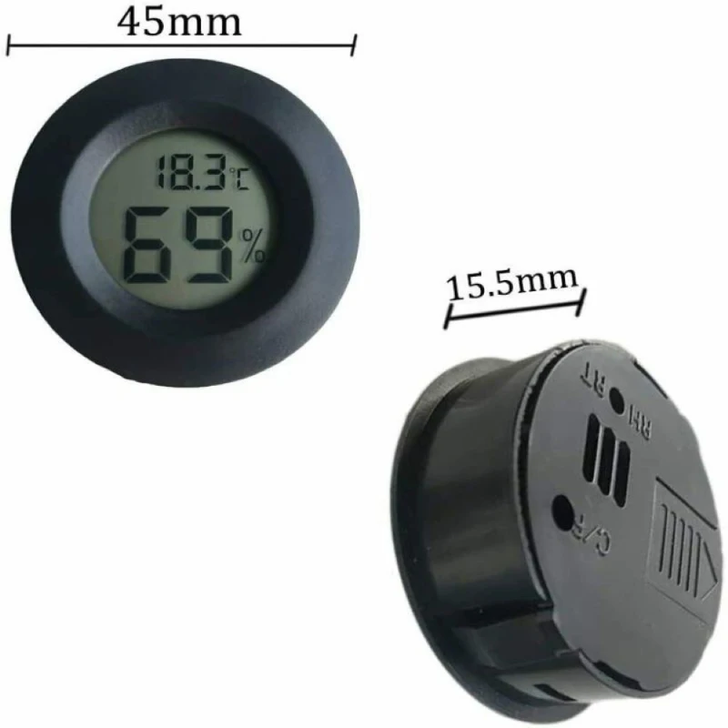 

2In1 Thermometer Hygrometer Mini LCD Digital Temperature Humidity Meter Detector Thermograph Indoor Room Instrument As Show